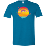 T-Shirts Antique Sapphire / S Here Comes The Sun (2) Men's Semi-Fitted Softstyle