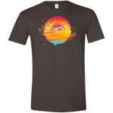 T-Shirts Dark Chocolate / S Here Comes The Sun (2) Men's Semi-Fitted Softstyle