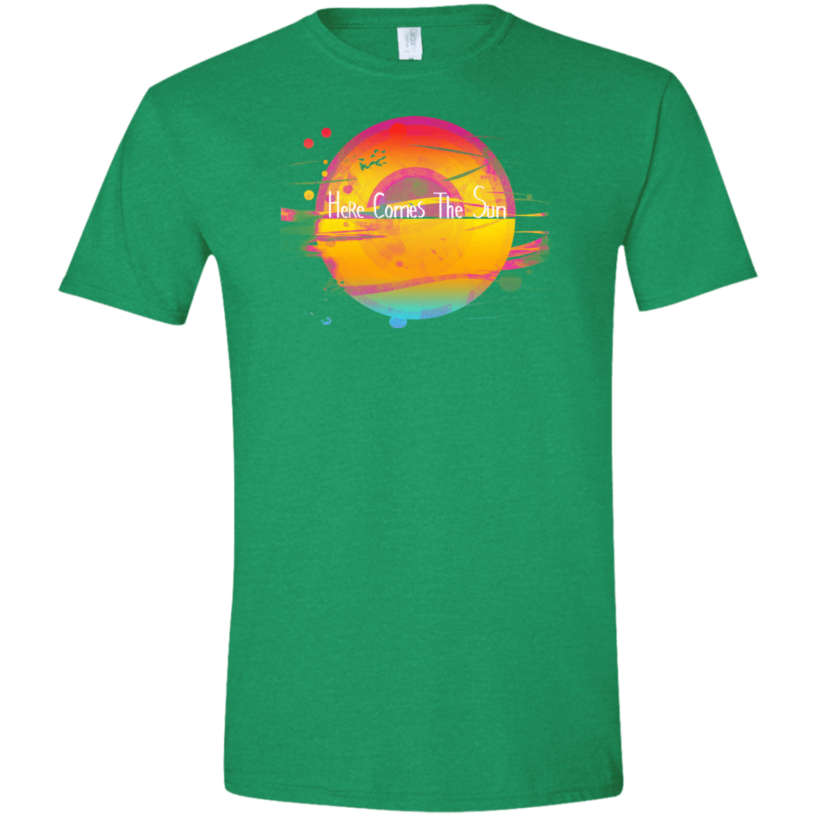 T-Shirts Heather Irish Green / S Here Comes The Sun (2) Men's Semi-Fitted Softstyle