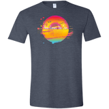T-Shirts Heather Navy / S Here Comes The Sun (2) Men's Semi-Fitted Softstyle