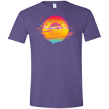 T-Shirts Heather Purple / S Here Comes The Sun (2) Men's Semi-Fitted Softstyle