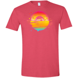 T-Shirts Heather Red / S Here Comes The Sun (2) Men's Semi-Fitted Softstyle