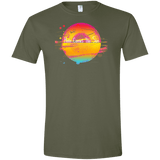 T-Shirts Military Green / S Here Comes The Sun (2) Men's Semi-Fitted Softstyle
