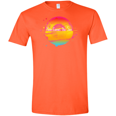 T-Shirts Orange / S Here Comes The Sun (2) Men's Semi-Fitted Softstyle