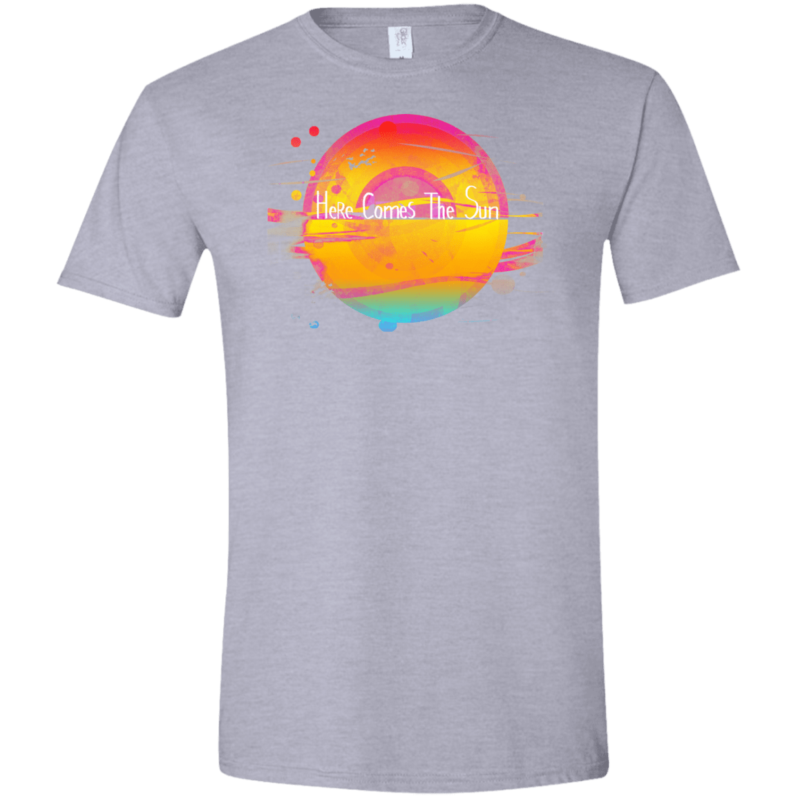 T-Shirts Sport Grey / X-Small Here Comes The Sun (2) Men's Semi-Fitted Softstyle