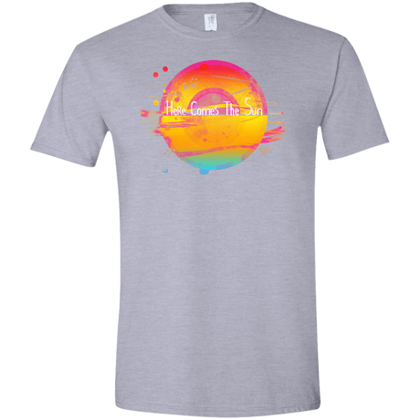 T-Shirts Sport Grey / X-Small Here Comes The Sun (2) Men's Semi-Fitted Softstyle