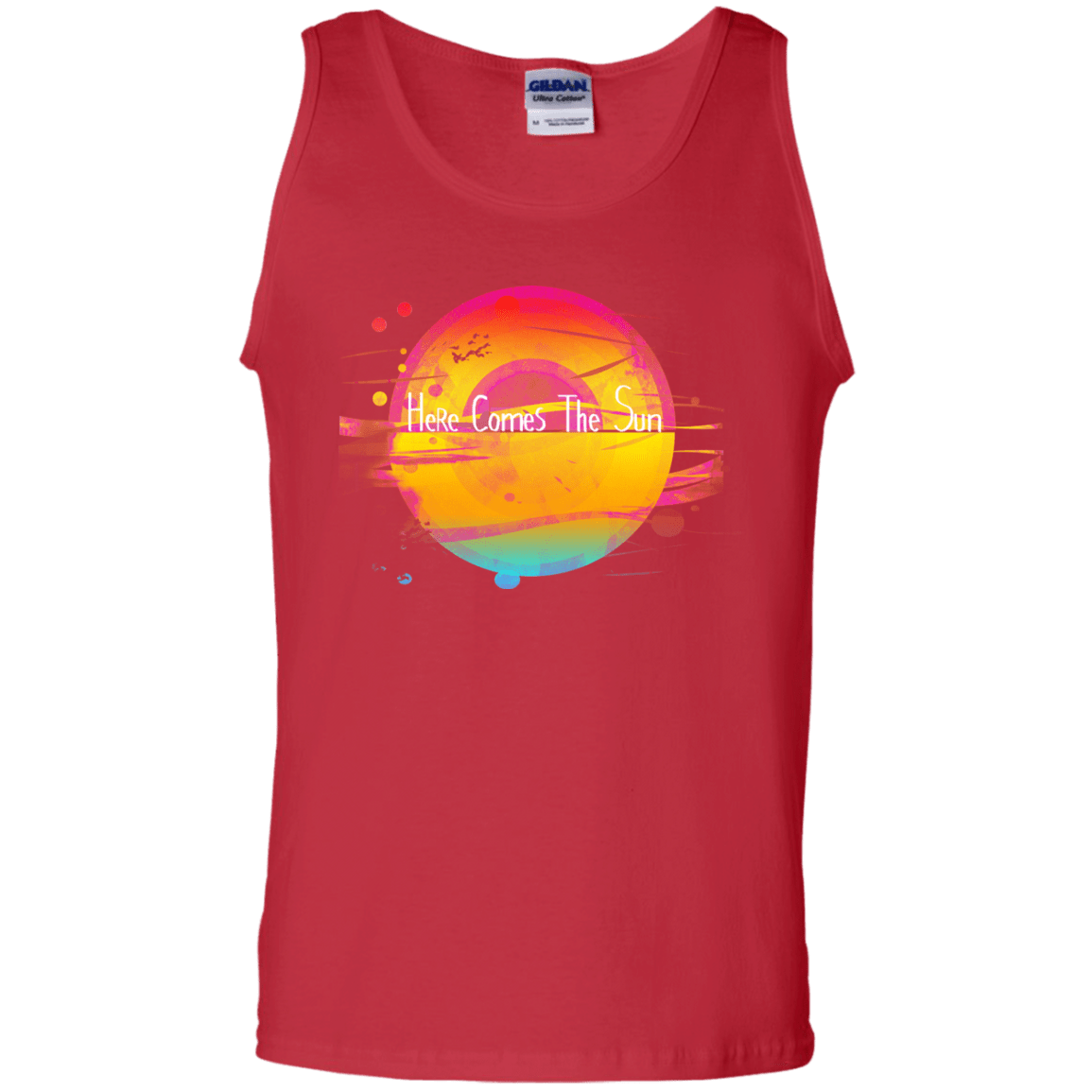 T-Shirts Red / S Here Comes The Sun (2) Men's Tank Top