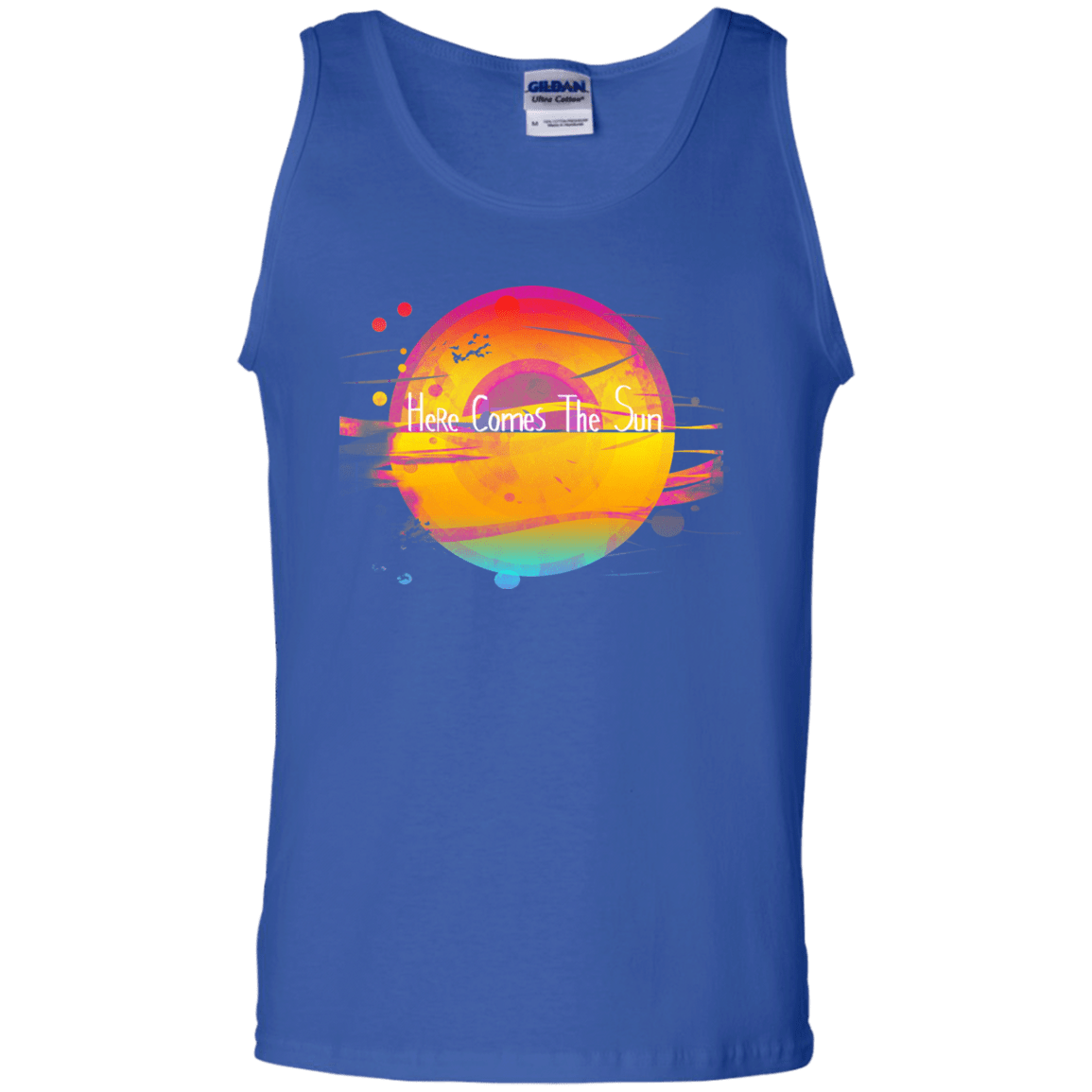 T-Shirts Royal / S Here Comes The Sun (2) Men's Tank Top