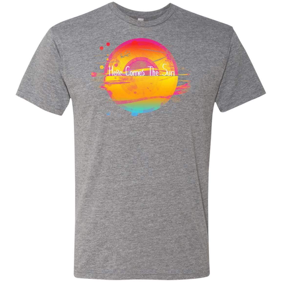 T-Shirts Premium Heather / S Here Comes The Sun (2) Men's Triblend T-Shirt