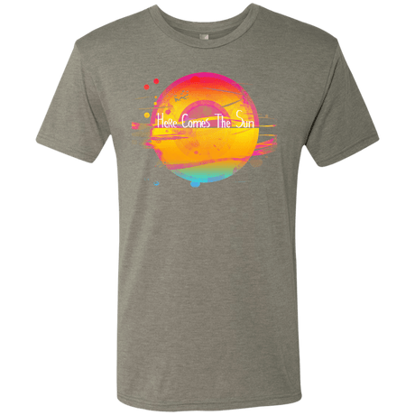 T-Shirts Venetian Grey / S Here Comes The Sun (2) Men's Triblend T-Shirt