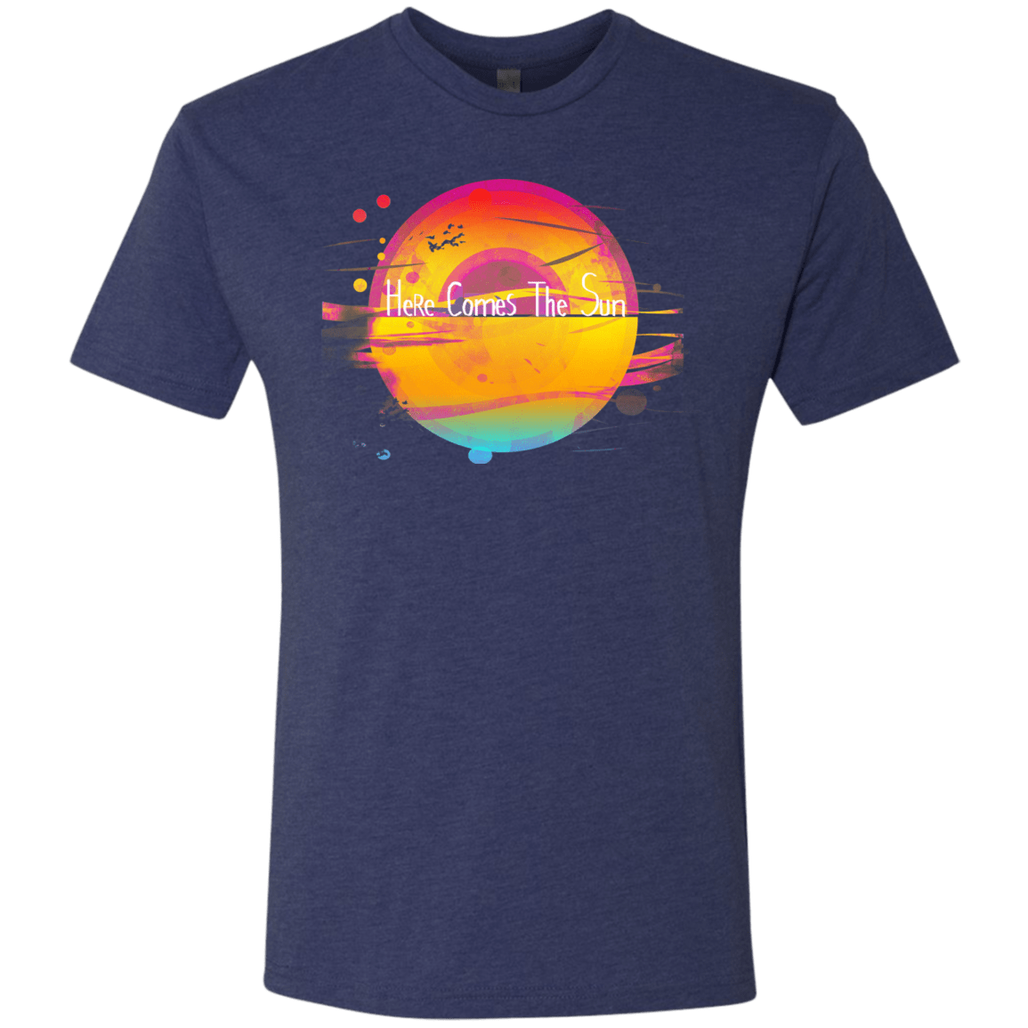 T-Shirts Vintage Navy / S Here Comes The Sun (2) Men's Triblend T-Shirt