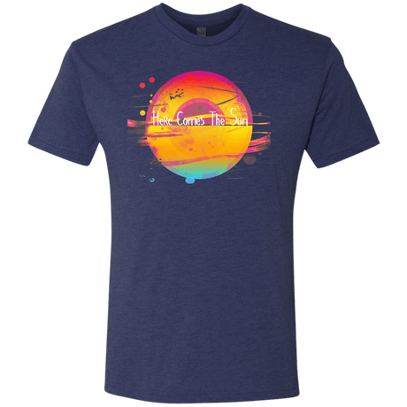 T-Shirts Vintage Navy / S Here Comes The Sun (2) Men's Triblend T-Shirt