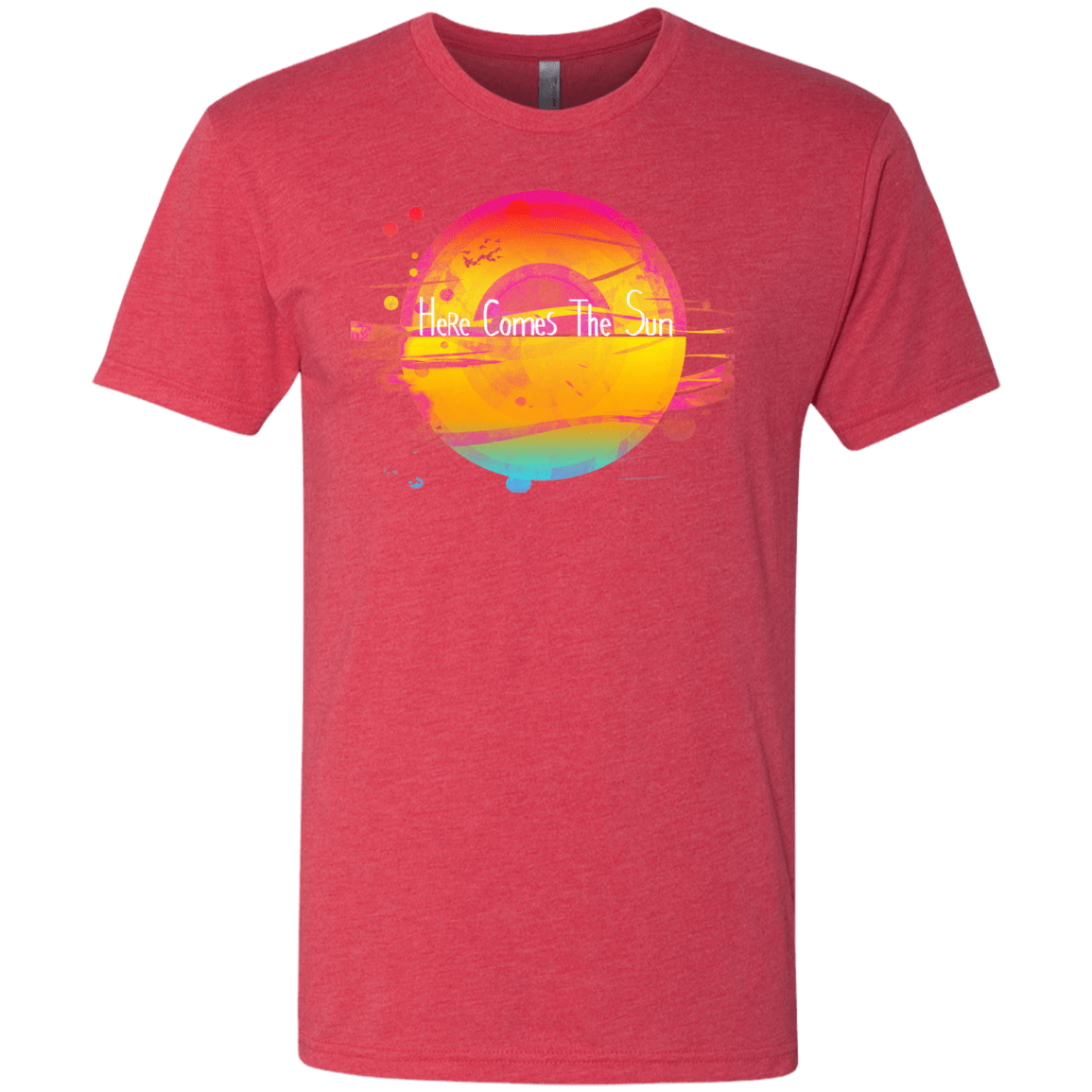 T-Shirts Vintage Red / S Here Comes The Sun (2) Men's Triblend T-Shirt