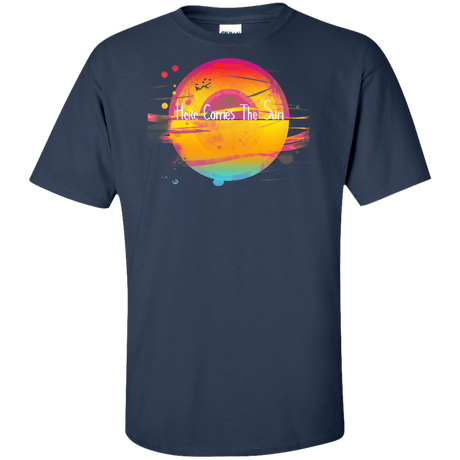 T-Shirts Navy / XLT Here Comes The Sun (2) Tall T-Shirt