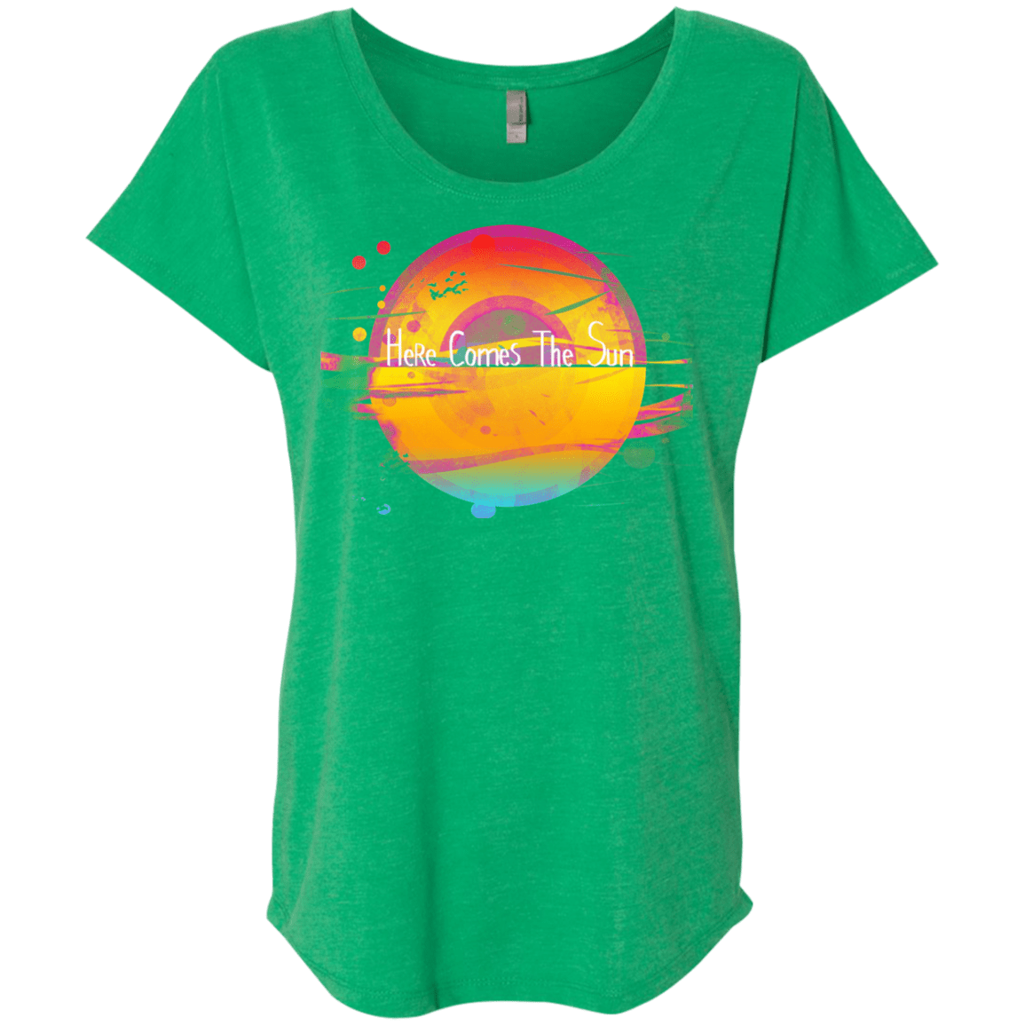 T-Shirts Envy / X-Small Here Comes The Sun (2) Triblend Dolman Sleeve