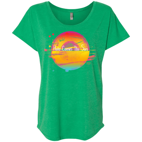 T-Shirts Envy / X-Small Here Comes The Sun (2) Triblend Dolman Sleeve