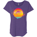 T-Shirts Purple Rush / X-Small Here Comes The Sun (2) Triblend Dolman Sleeve