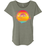 T-Shirts Venetian Grey / X-Small Here Comes The Sun (2) Triblend Dolman Sleeve