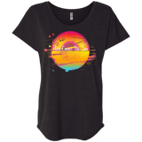 T-Shirts Vintage Black / X-Small Here Comes The Sun (2) Triblend Dolman Sleeve