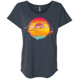 T-Shirts Vintage Navy / X-Small Here Comes The Sun (2) Triblend Dolman Sleeve