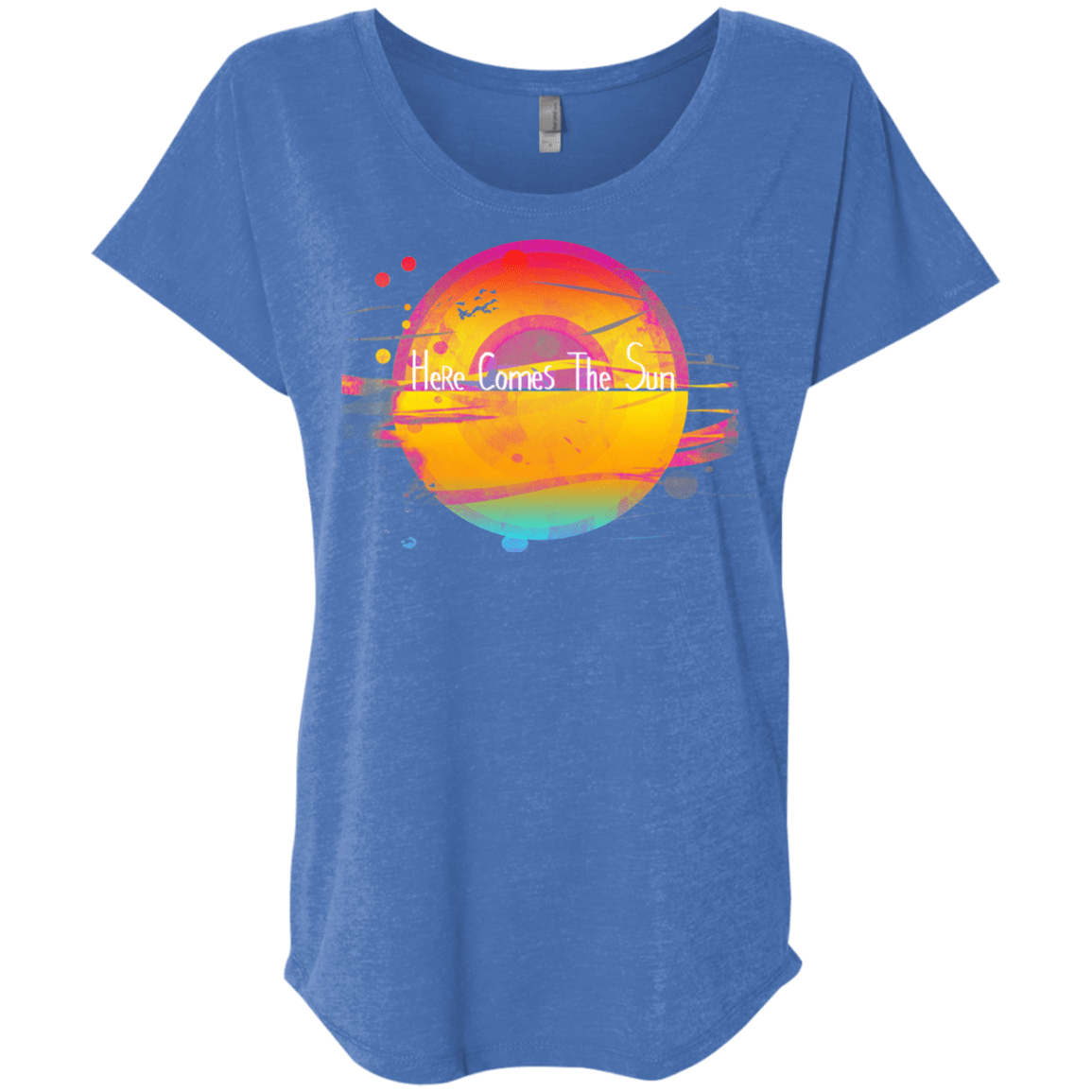T-Shirts Vintage Royal / X-Small Here Comes The Sun (2) Triblend Dolman Sleeve