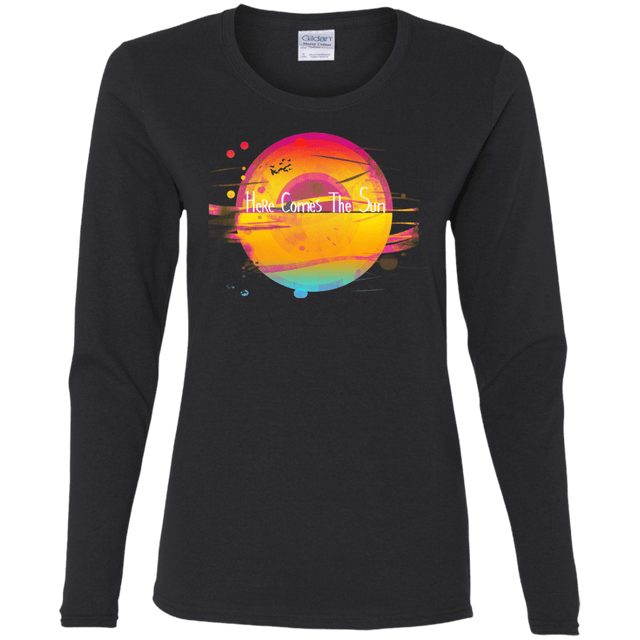 T-Shirts Black / S Here Comes The Sun (2) Women's Long Sleeve T-Shirt