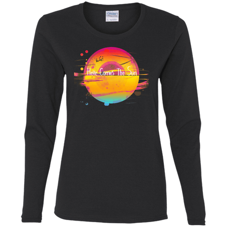 T-Shirts Black / S Here Comes The Sun (2) Women's Long Sleeve T-Shirt