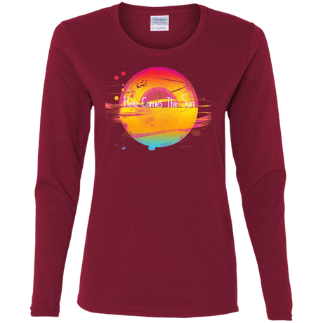 T-Shirts Cardinal / S Here Comes The Sun (2) Women's Long Sleeve T-Shirt