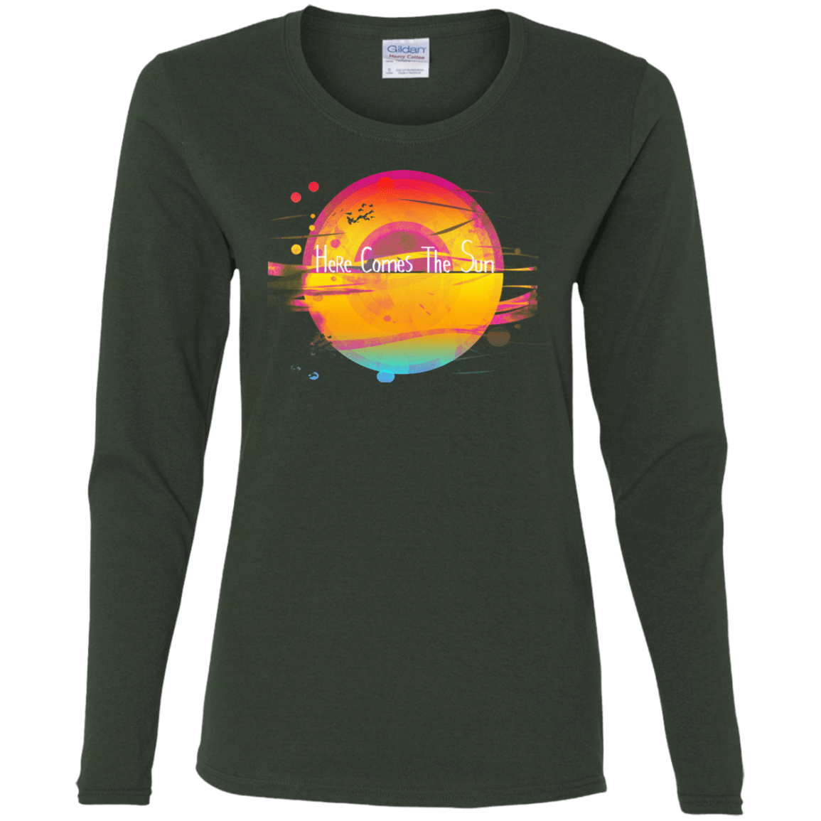 T-Shirts Forest / S Here Comes The Sun (2) Women's Long Sleeve T-Shirt