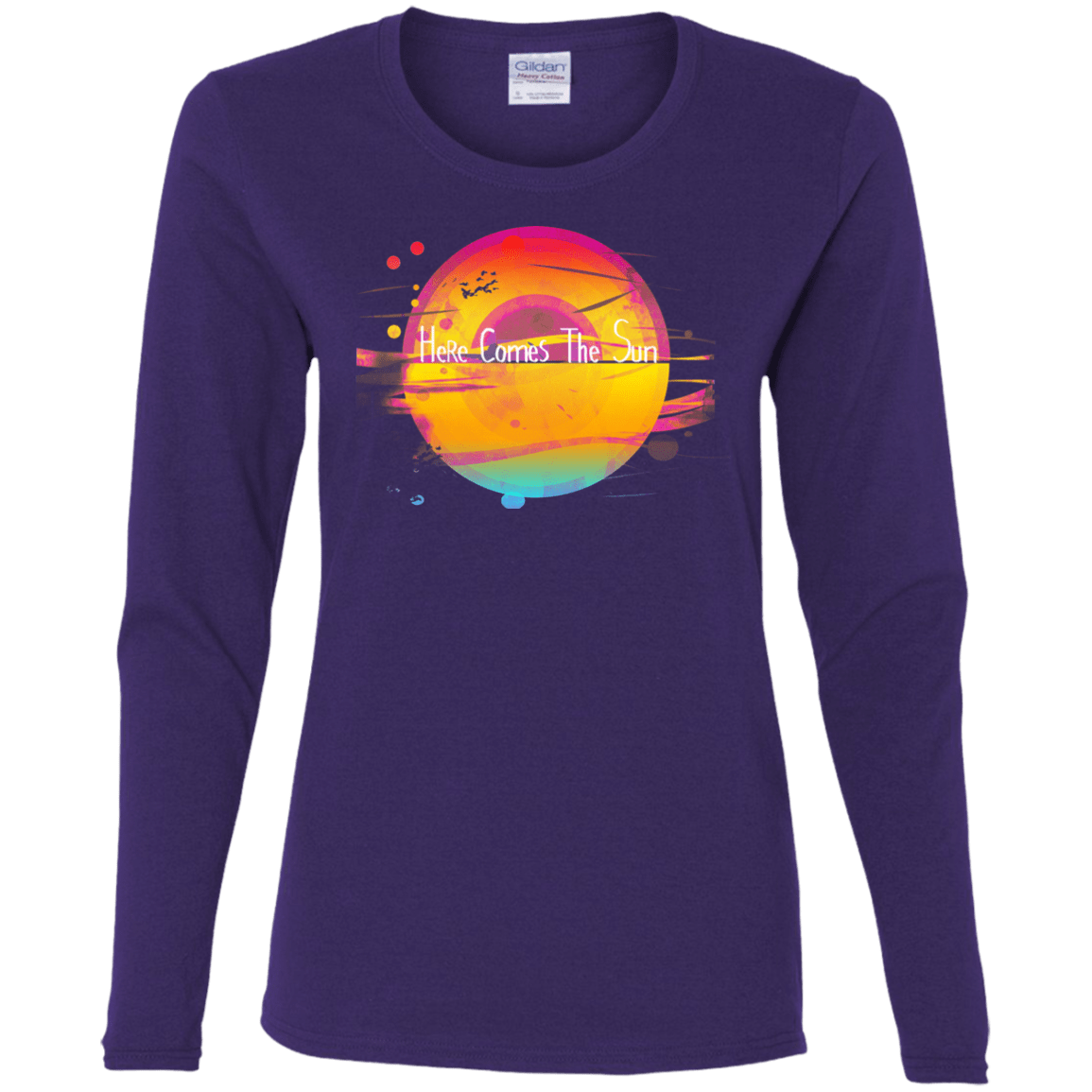 T-Shirts Purple / S Here Comes The Sun (2) Women's Long Sleeve T-Shirt