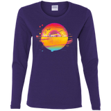 T-Shirts Purple / S Here Comes The Sun (2) Women's Long Sleeve T-Shirt