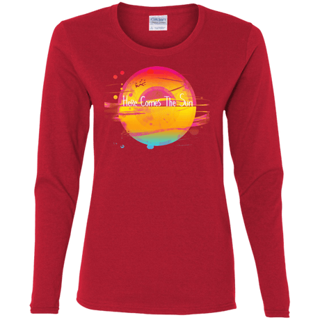 T-Shirts Red / S Here Comes The Sun (2) Women's Long Sleeve T-Shirt