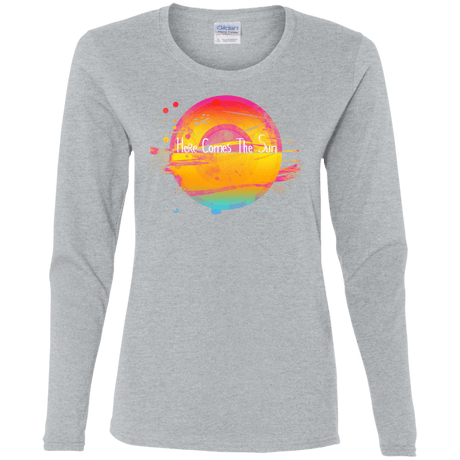 T-Shirts Sport Grey / S Here Comes The Sun (2) Women's Long Sleeve T-Shirt