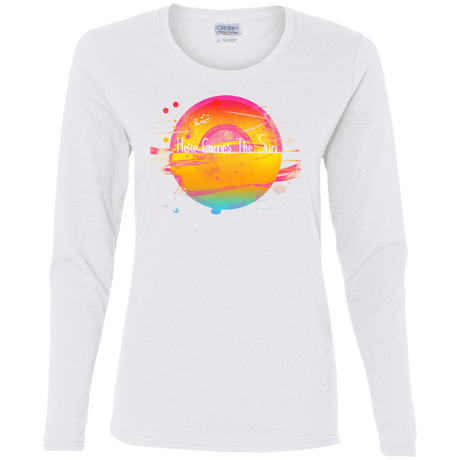 T-Shirts White / S Here Comes The Sun (2) Women's Long Sleeve T-Shirt