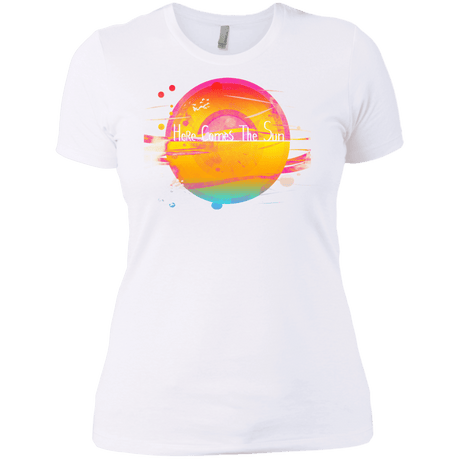 T-Shirts White / X-Small Here Comes The Sun (2) Women's Premium T-Shirt