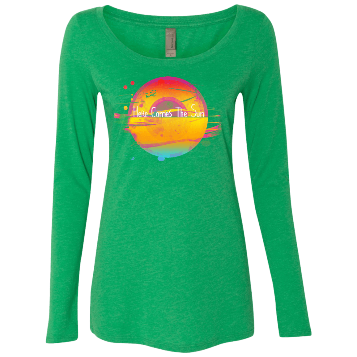 T-Shirts Envy / S Here Comes The Sun (2) Women's Triblend Long Sleeve Shirt