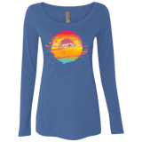 T-Shirts Vintage Royal / S Here Comes The Sun (2) Women's Triblend Long Sleeve Shirt