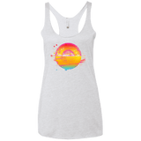 T-Shirts Heather White / X-Small Here Comes The Sun (2) Women's Triblend Racerback Tank