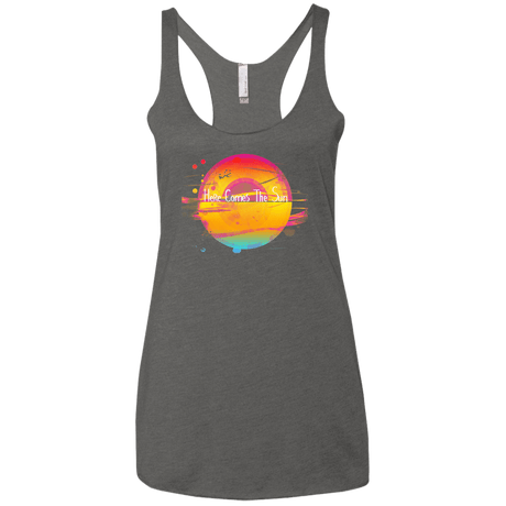 T-Shirts Premium Heather / X-Small Here Comes The Sun (2) Women's Triblend Racerback Tank