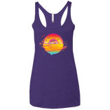 T-Shirts Purple Rush / X-Small Here Comes The Sun (2) Women's Triblend Racerback Tank