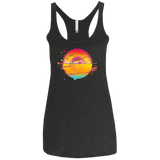T-Shirts Vintage Black / X-Small Here Comes The Sun (2) Women's Triblend Racerback Tank