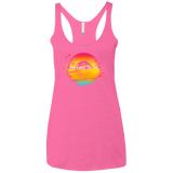 T-Shirts Vintage Pink / X-Small Here Comes The Sun (2) Women's Triblend Racerback Tank