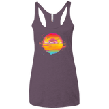 T-Shirts Vintage Purple / X-Small Here Comes The Sun (2) Women's Triblend Racerback Tank