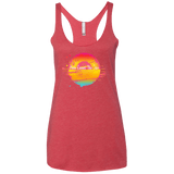 T-Shirts Vintage Red / X-Small Here Comes The Sun (2) Women's Triblend Racerback Tank