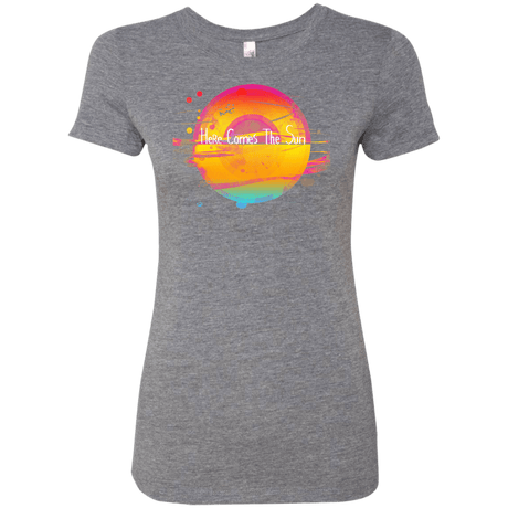 T-Shirts Premium Heather / S Here Comes The Sun (2) Women's Triblend T-Shirt