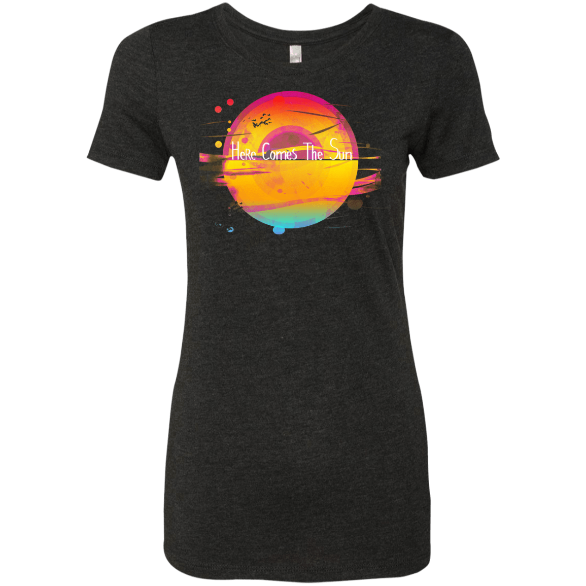 T-Shirts Vintage Black / S Here Comes The Sun (2) Women's Triblend T-Shirt