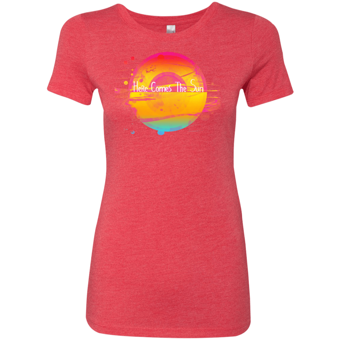 T-Shirts Vintage Red / S Here Comes The Sun (2) Women's Triblend T-Shirt