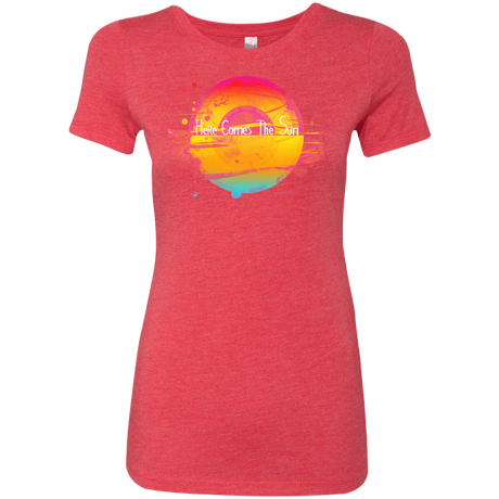 T-Shirts Vintage Red / S Here Comes The Sun (2) Women's Triblend T-Shirt