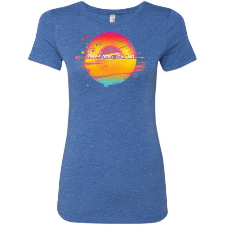 T-Shirts Vintage Royal / S Here Comes The Sun (2) Women's Triblend T-Shirt