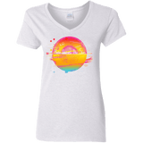 T-Shirts White / S Here Comes The Sun (2) Women's V-Neck T-Shirt